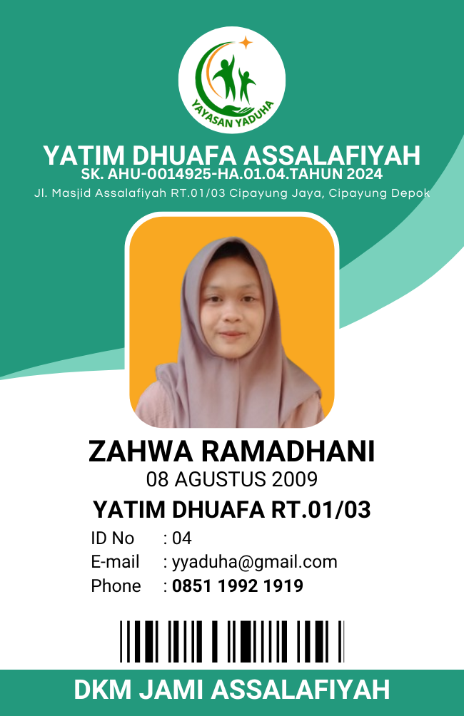 Foto Zahwa Ramadhani